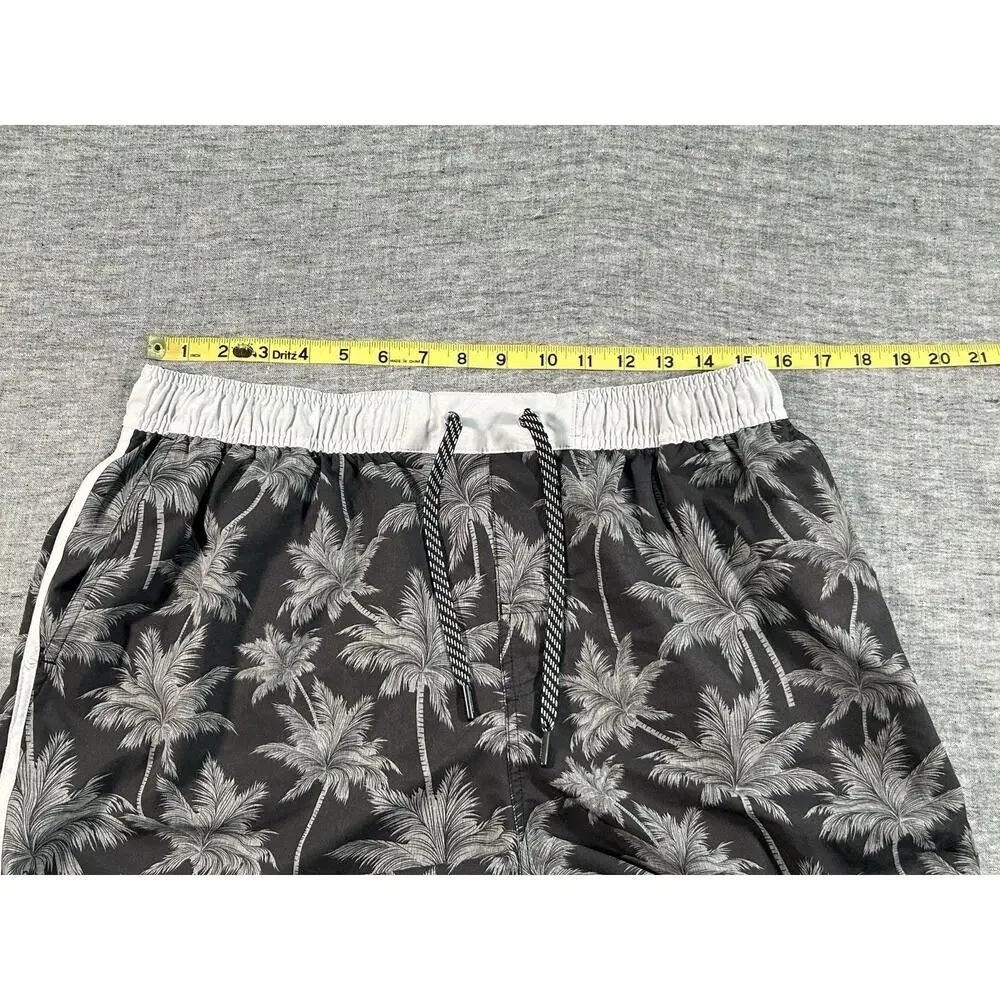 Dixxon Athletic Shorts Mens Extra Large Black Palm Trees Training Performance